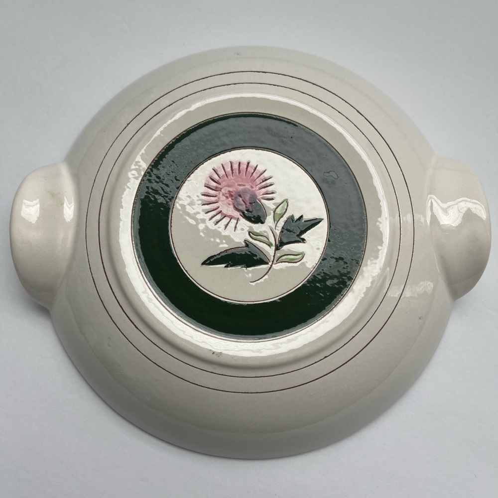 Vintage Hand-Painted Mid-Century Stangl
Thistle Crock Lid, circa 1950s